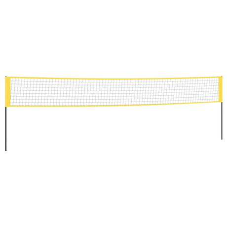 Vidaxl Badmintonnet 600x155 cm PE Tissu jaune et noir