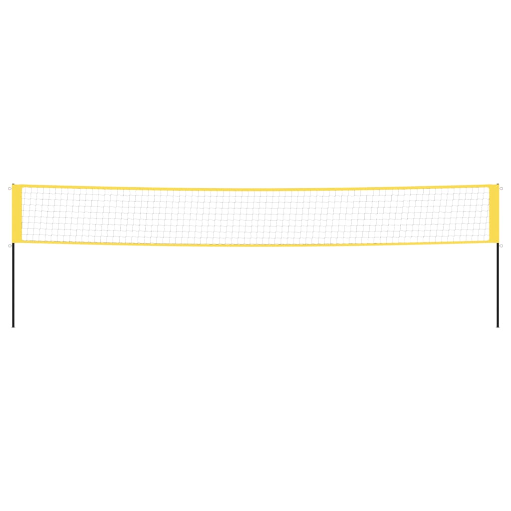 Vidaxl Badmintonnet 600x155 cm PE Stoff gul og svart