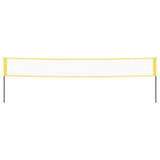 Vidaxl Badmintonnet 600x155 cm PE Tissu jaune et noir