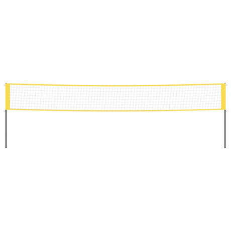 Vidaxl Badmintonnet 600x155 cm PE Tissu jaune et noir