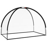 Vidaxl golftrainingsnet 300x150x210 cm polyester zwart