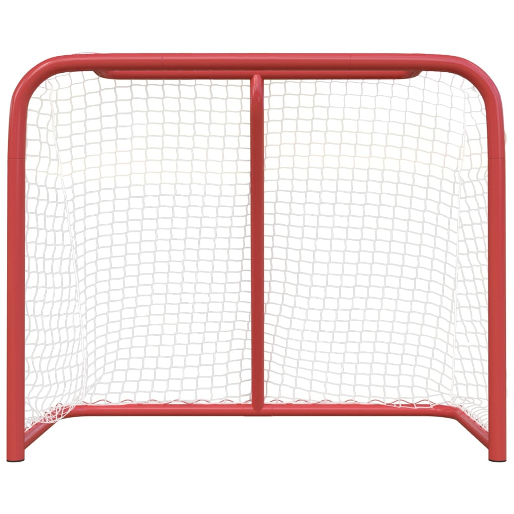 Vidaxx but de hockey 183x71x122 cm polyester rouge et blanc