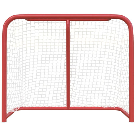 Vidaxx but de hockey 183x71x122 cm polyester rouge et blanc
