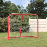 Vidaxx but de hockey 183x71x122 cm polyester rouge et blanc