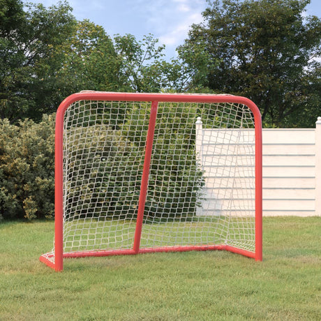 Vidaxx but de hockey 183x71x122 cm polyester rouge et blanc