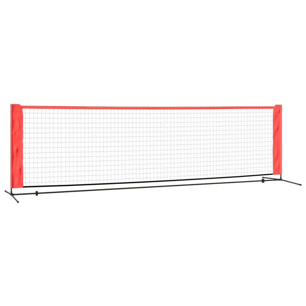 Vidaxl Tennisnet 300x100x87 cm poliestrowy i czerwony