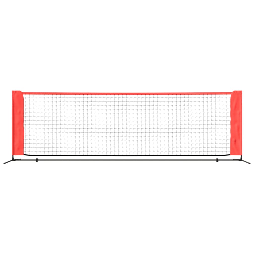 Vidaxl Tennisnet 300x100x87 cm Polyesterschwarz und Rot