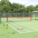 Vidaxl Tennisnet 500x100x87 cm poliestrowy i czerwony