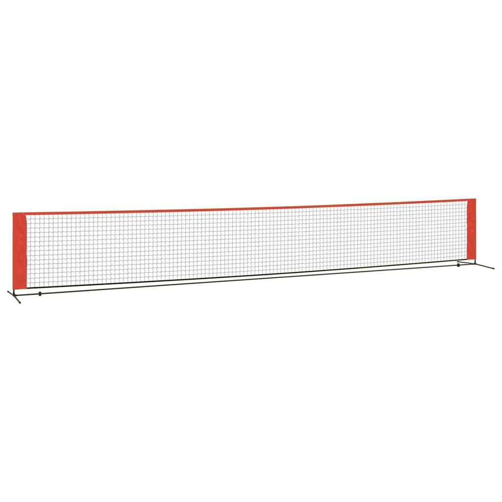 Vidaxl Tennisnet 600x100x87 cm poliestere nero e rosso