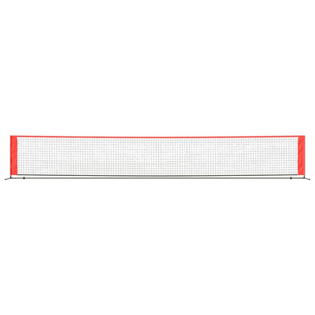 Vidaxl tennisnet 600x100x87 cm Polyester noir et rouge