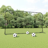 VidaXL rebondeur de football 366x90x183 cm HDPE noir