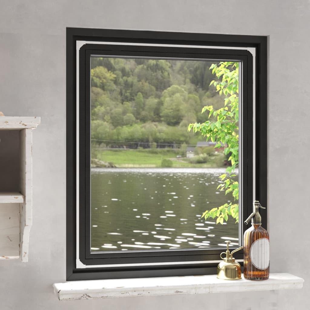 Vidaxx moustiquaire pour fenêtres magnétique 100x120 cm blanc