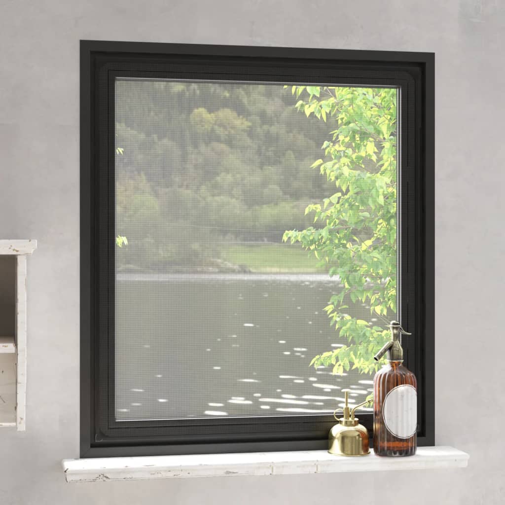 Vidaxx moustiquaire pour fenêtres magnétique 120x140 cm anthracite