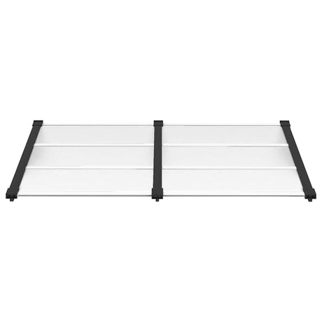 Vidaxx auvent de porte 152,5x90 cm polycarbonate noir et transparent