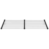 Vidaxx auvent de porte 199x90 cm polycarbonate noir et transparent
