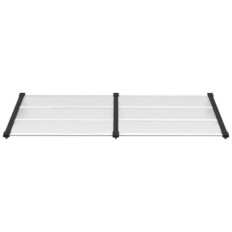 Vidaxx auvent de porte 199x90 cm polycarbonate noir et transparent