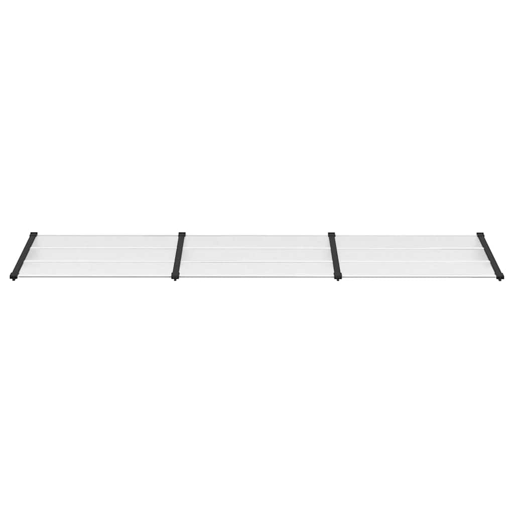 Vidaxx auvent de porte 358,5x90 cm polycarbonate noir et transparent