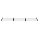 Vidaxx auvent de porte 358,5x90 cm polycarbonate noir et transparent