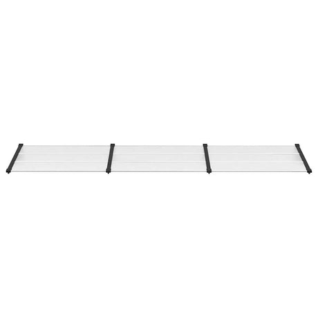 Vidaxx auvent de porte 358,5x90 cm polycarbonate noir et transparent