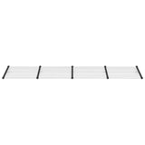 Vidaxx auvent de porte 396x90 cm polycarbonate noir et transparent