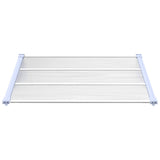 Auvent de porte Vidaxx 122x90 cm polycarbonate gris et transparent