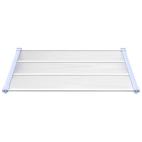 Auvent de porte Vidaxx 122x90 cm polycarbonate gris et transparent
