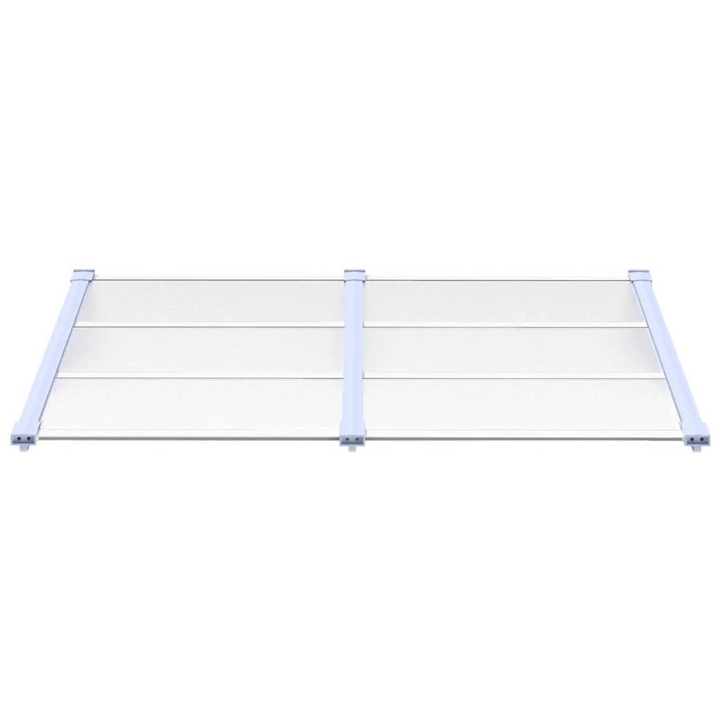 Auvent de porte Vidaxx 152,5x90 cm polycarbonate gris et transparent