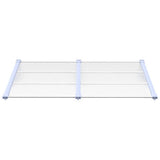 Auvent de porte Vidaxx 152,5x90 cm polycarbonate gris et transparent