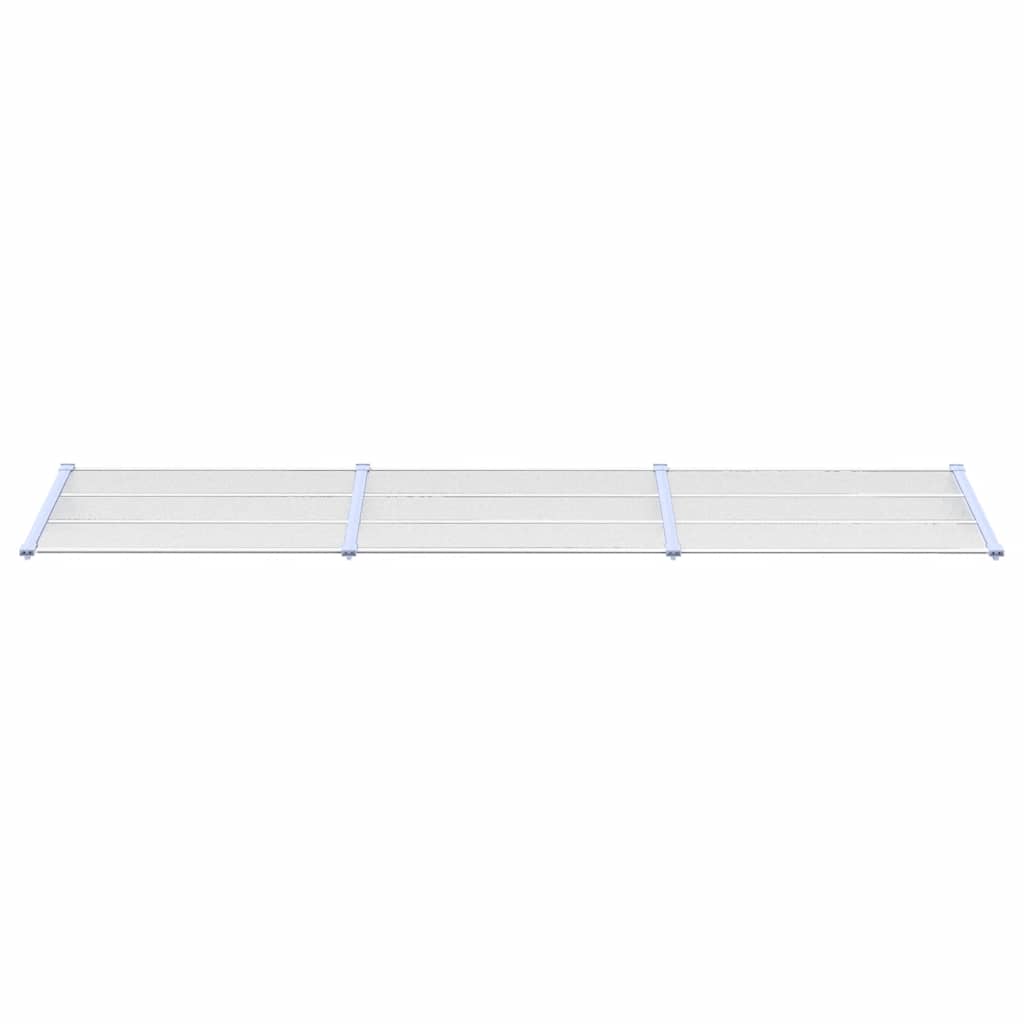 Auvent de porte Vidaxx 358,5x90 cm polycarbonate gris et transparent