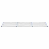 Auvent de porte Vidaxx 358,5x90 cm polycarbonate gris et transparent