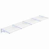 Auvent de porte Vidaxx 396x90 cm polycarbonate gris et transparent