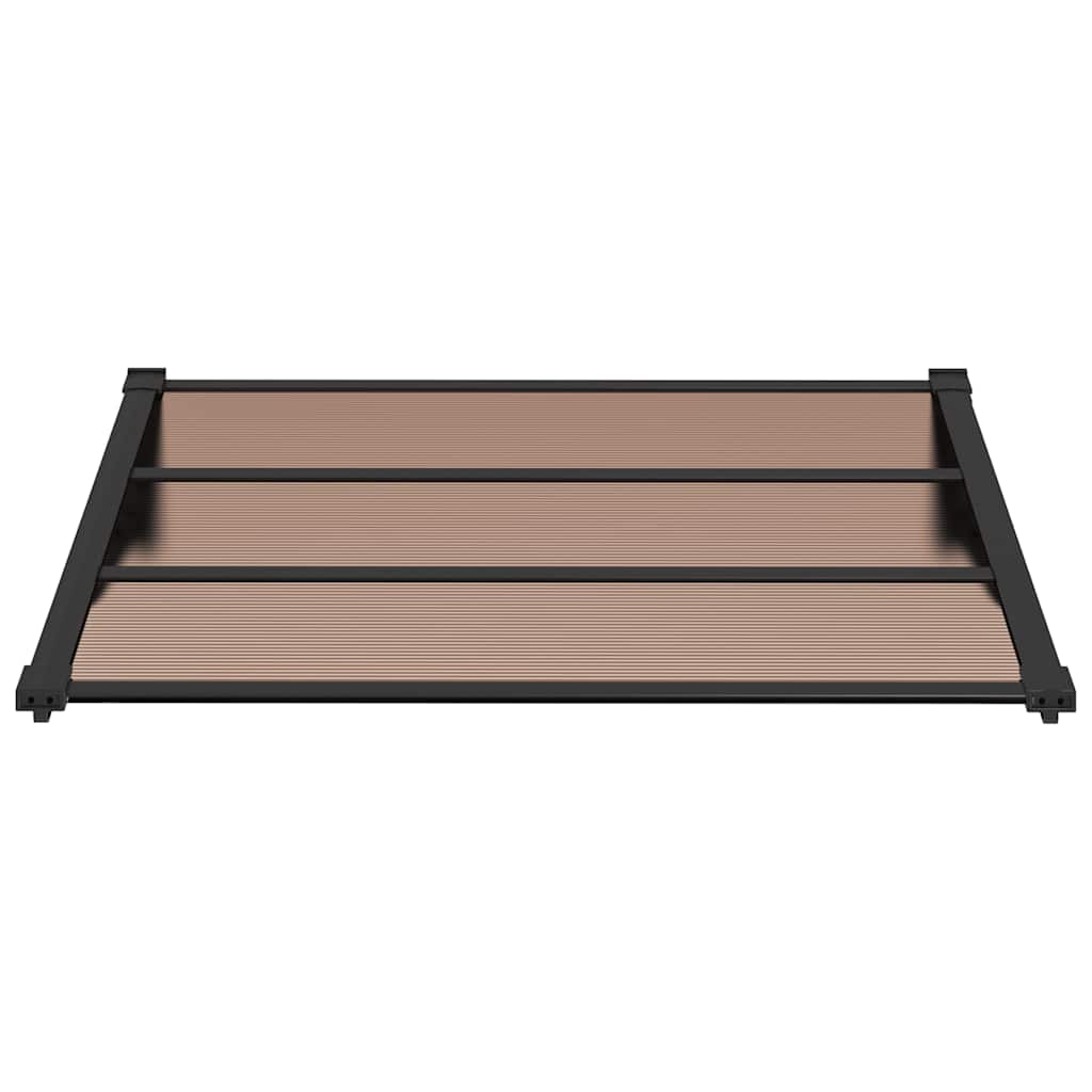 Vidaxx auvent de porte 122x90 cm polycarbonate noir