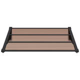 Vidaxx auvent de porte 122x90 cm polycarbonate noir