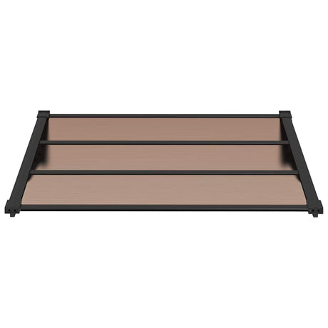 Vidaxx auvent de porte 122x90 cm polycarbonate noir