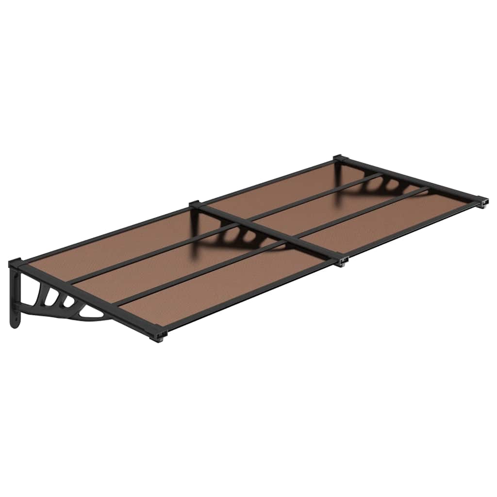 Vidaxx auvent de porte 152,5x90 cm polycarbonate noir