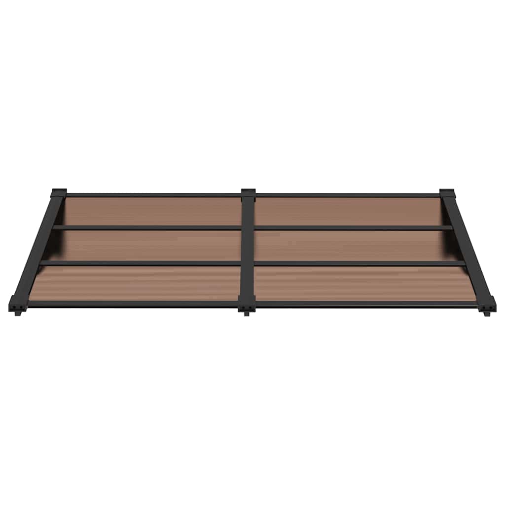 Vidaxx auvent de porte 152,5x90 cm polycarbonate noir
