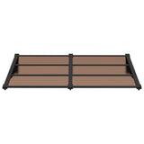 Vidaxx auvent de porte 152,5x90 cm polycarbonate noir