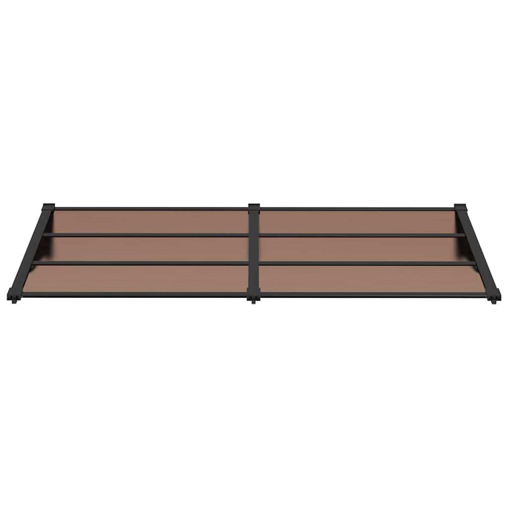 Vidaxx auvent de porte 199x90 cm polycarbonate noir