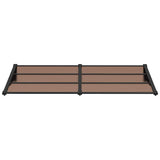 Vidaxx auvent de porte 199x90 cm polycarbonate noir
