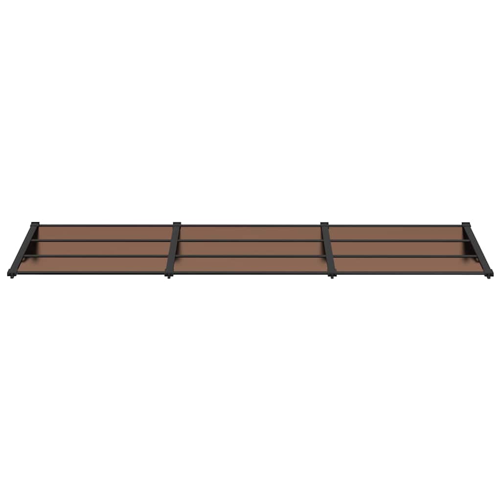 Vidaxx auvent de porte 297,5x90 cm polycarbonate noir