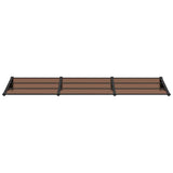 Vidaxx auvent de porte 297,5x90 cm polycarbonate noir
