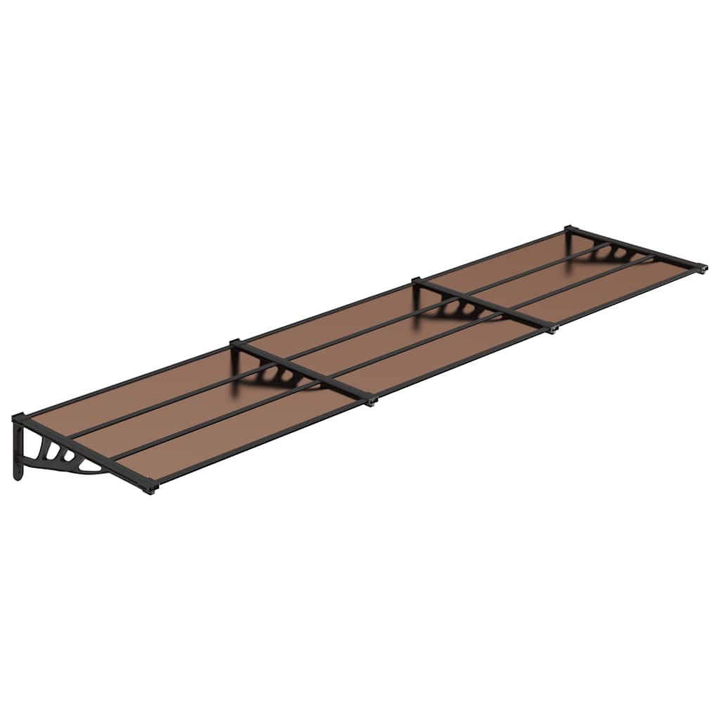 Vidaxx auvent de porte 358,5x90 cm polycarbonate noir