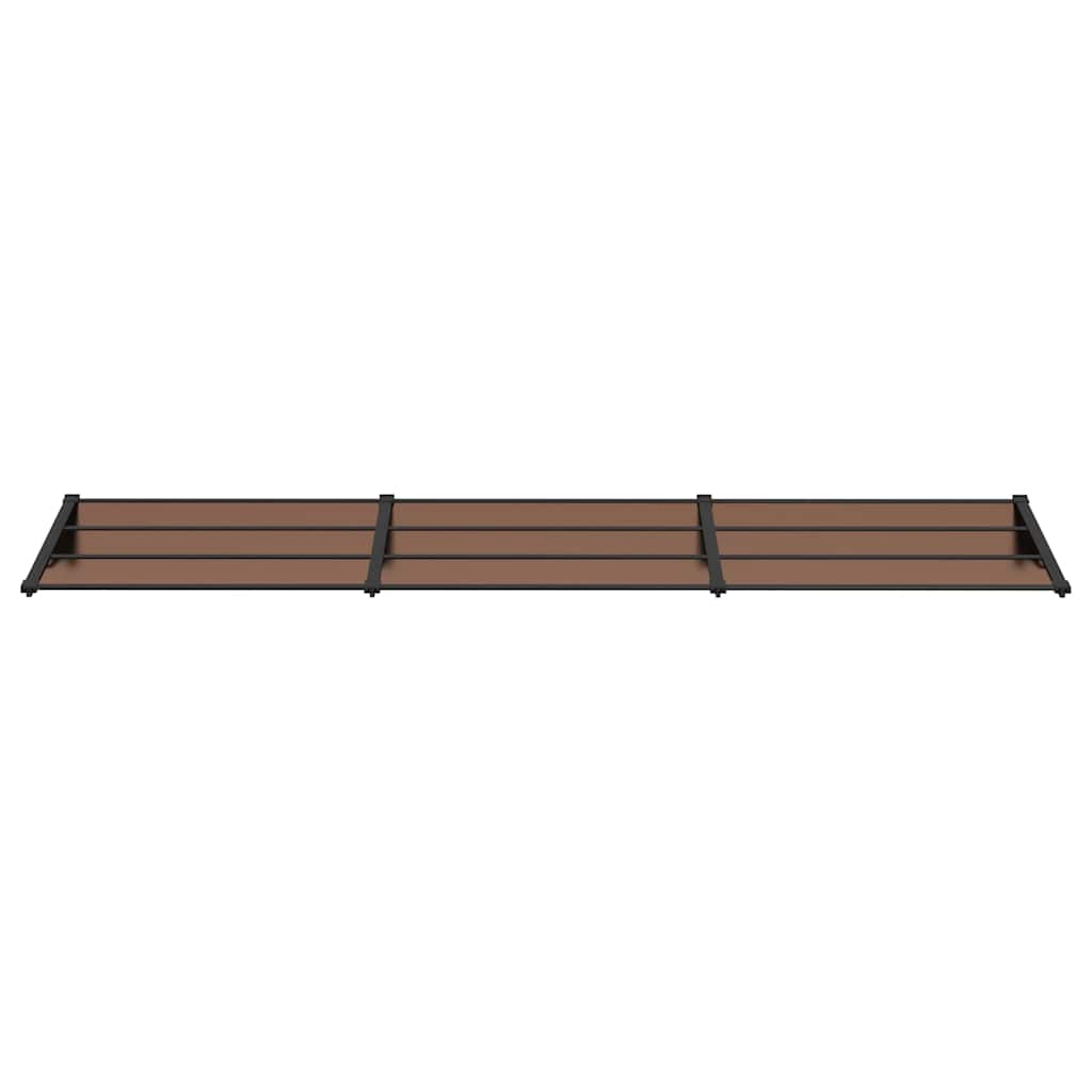 Vidaxx auvent de porte 358,5x90 cm polycarbonate noir