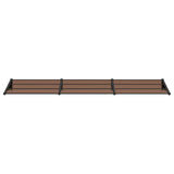 Vidaxx auvent de porte 358,5x90 cm polycarbonate noir