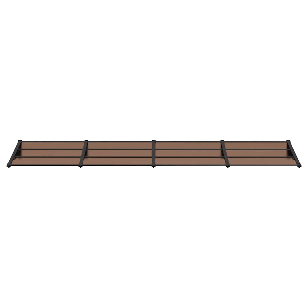 Vidaxx auvent de porte 396x90 cm polycarbonate noir