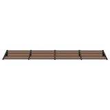 Vidaxx auvent de porte 396x90 cm polycarbonate noir