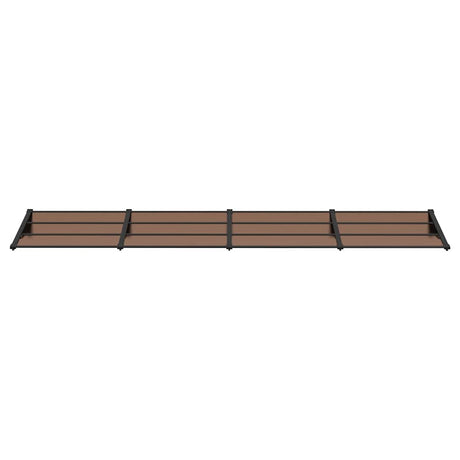Vidaxx auvent de porte 396x90 cm polycarbonate noir