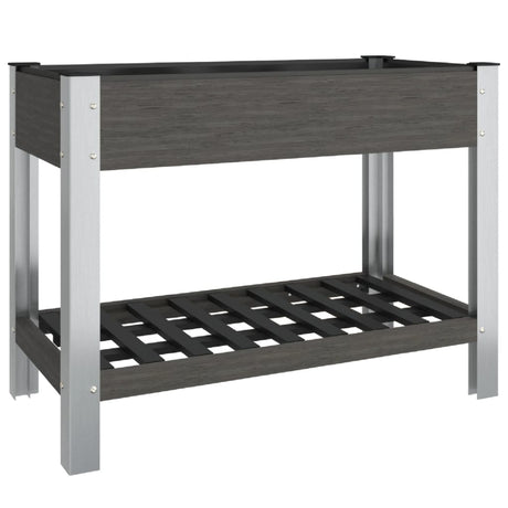 Jardinière VidaXL surélevée avec étagère 100x50x75 cm hkc