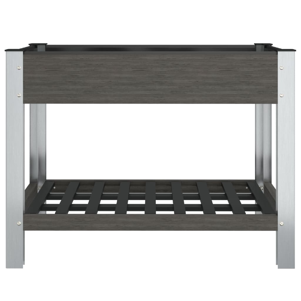 Jardinière VidaXL surélevée avec étagère 100x50x75 cm hkc