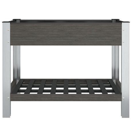 Jardinière VidaXL surélevée avec étagère 100x50x75 cm hkc